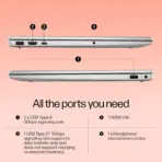HP 15-fd0215dx : Intel® Core 5 120U | 16GB DDR4 RAM ;  512GB NVMe SSD | 15.6 inch FHD IPS Touch Display | Intel® UHD Graphics | Windows 11 | Natural Silver - Image 3