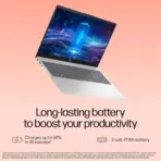 HP 15-fd0215dx : Intel® Core 5 120U | 16GB DDR4 RAM ;  512GB NVMe SSD | 15.6 inch FHD IPS Touch Display | Intel® UHD Graphics | Windows 11 | Natural Silver - Image 2