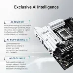 ASUS PRIME Z890M-PLUS WIFI Z890 LGA 1851 mATX motherboard, Intel® Core™ Ultra Series 2 Ready, Advanced AI PC-ready, 10+1+2+1 80A power stages, DDR5, PCIe® 5.0, USB Type-C®, 3x M.2, Wi-Fi 7, 2.5Gb LAN - Image 7