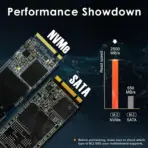 DATO DP700 512GB NVMe SSD | PCIe Gen3x4 | 2500MB/s Read, 1700MB/s Write | M.2 2280 | Low Power, High Speed | Laptop & Desktop Compatible | Black - Image 3