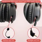 Compatible Straight End Replacement Game Mic Microphone Boom for Post-2021 2nd Version Wired Kingston HyperX Cloud 2 II Cloud Core Cloud Pro CloudX PS4 Xbox One Nintendo Switch Computer PC Gaming Headsets | COPY VERION - Image 2