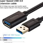 USB 3.0 Extension Cable 1.5 meters , USB 3.0 High Speed Extender Cord Type A Male to A Female for Playstation, Xbox, USB Flash Drive, Hard Drive, Card Reader,Scanner,Printer,Keyboard