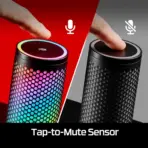 HyperX QuadCast 2 S USB Microphone with 32-bit/192kHz Audio, 100+ Customizable aRGB LEDs, Tap-to-Mute Sensor, Multifunction Knob, Detachable Shock Mount & Four Polar Patterns for Streamers | BLACK - Image 8