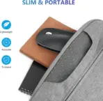 mouschi Elegant Ultra-Thin 2.4G Wireless Mouse Compatible with 3 Adjustable DPI Level, Portable Slim Silent Mouse with USB Dongle for PC, Laptop, Notebook, Desktop - Matte Black - Image 4