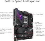 ASUS ROG Strix Z790-E Gaming WiFi 6E LGA 1700 (Intel 14th,13th&12th Gen) ATX Gaming Motherboard (PCIe 5.0, DDR5,18+1 power stages,2.5 Gb LAN, Thunderbolt 4, 5xM.2, 1xPCIe 5.0 M.2) | OPEN BOX - Image 4