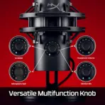 HyperX QuadCast 2 S USB Microphone with 32-bit/192kHz Audio, 100+ Customizable aRGB LEDs, Tap-to-Mute Sensor, Multifunction Knob, Detachable Shock Mount & Four Polar Patterns for Streamers | BLACK - Image 7