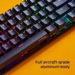 HyperX Alloy Origins 65 - Mechanical Gaming Keyboard – Compact 65% Form Factor - Linear Red Switch - Double Shot PBT Keycaps - RGB LED Backlit - NGENUITY Software Compatible | BLACK 4P5D6AX#ACB - Image 3