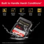 SanDisk 64GB Extreme PRO SDXC UHS-I 200MB/S - Image 2