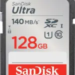 SanDisk 128GB Ultra SDXC UHS-I Memory Card - Up to 140MB/s, C10, U1, Full HD, SD Card