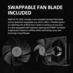 GAMDIAS AEOLUS P2-1201 120mm ARGB PC Case Fan, Cable-less Daisy Chain Connection, Dual Infinity Mirror Lighting, Swappable Fan Blade for Reverse Airflow, Performance 30mm Thick - ONE FAN - Image 10