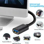 USB 3.0 Extension Cable 1.5 meters , USB 3.0 High Speed Extender Cord Type A Male to A Female for Playstation, Xbox, USB Flash Drive, Hard Drive, Card Reader,Scanner,Printer,Keyboard - Image 2