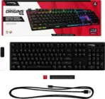 HyperX Alloy Origins PBT - Mechanical Gaming Keyboard, PBT Keycaps, RGB lighting, Compact, Aluminum Body, Customizable with HyperX NGENUITY, Onboard Memory - HyperX Tactile Aqua Switch - Image 13