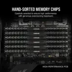 CORSAIR Vengeance LPX  32GB Single Module 288-Pin PC RAM DDR4 3200 MHz (PC4 25600) 1.35V , CAS Latency 16 , Desktop Memory Model | BLACK CMK128GX4M4E3200C16 - Image 4