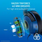 Razer Kraken V3 X Wired USB Gaming Headset: 285g Lightweight Build - Triforce 40mm Drivers - HyperClear Cardioid Mic - 7.1 Surround Sound - Chroma RGB Lighting - Fortnite Edition - Image 5