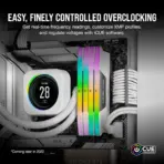 CORSAIR VENGEANCE RGB DDR5 RAM 32GB Kit (2x16GB) 6000MHz CL36 1.40V (PC5 48000) 288-Pin Intel XMP iCUE Compatible Computer Memory - WHITE CMH32GX5M2E6000C36W - Image 4