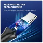 UGREEN USB 3.0 Type A Male To Type C Male Cable, 2 meters Nickel Plated, Data Transfer And Charging Support, Up To 5Gbps Speed And 3A Charging | BLACK ~ 20884 - Image 4