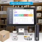  Fixed Mounted Barcode Scanner Module Price Checker 1D & 2D Barcode Scan - INTEL Celeron ,   Ram 2GB DDRIII , 64  SSD , 10.1" Capacitive Touch Screen, Windows Compatible | BLACK C100 II - Image 3