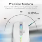 PROMATE KITT OPTICAL MOUSE 2.4GHz WIRELESS WHITE MOUSE - Image 4