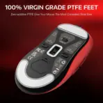Attack Shark X3 49g Superlight Wireless Gaming Mouse – PAW3395 Sensor, 26K DPI, Tri-Mode (2.4G/Bluetooth/Wired), 1000Hz, 200-Hour Battery, TTC Encoder – Red - Image 12