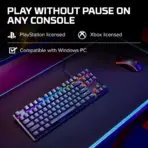HyperX Alloy Origins Core - Tenkeyless Mechanical Gaming Keyboard, Software Controlled Light & Macro Customization, Compact Form Factor, RGB LED Backlit, Linear HyperX Red Switch | BLACK - Image 2
