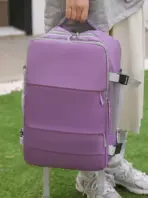 PURPLE Laptop Backpack - Accommodates Up to 15.6" Laptops & Tablets - Waterproof - Heavily Padded for Sensitive Electronics Protection -  USB Charging Port - Inner Pockets for Wet & Dry Laundry - Luggage Strap -Multifunctional for Hiking , Gym , Travel - Image 6