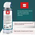 GIGA 630 AIR DUSTER Disposable Compressed Air Can - 450ml Cleaner for Sensitive Electronics - Secure Formulation - Delicate Cleansing via High-Pressure Air Blasting  - Image 3