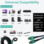Certified 8K HDMI 2.1 Cable , 48Gbps Ultra High Speed HDMI® Cord Ethernet CEC 4K 240Hz 165Hz 144Hz 120Hz 8K 60Hz eARC Netflix HDCP2.3 HDR10+ PC Laptop RTX5090 TV Monitor Projector X-box PS5 | 3 meters - Image 3
