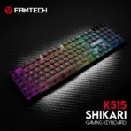 Fantech Shikari K515 RGB Wired Gaming Keyboard with 6 Keys Advance Anti-Ghosting | Transparent cover & Keycaps | 104 Keys Membrane Switch  - Image 3