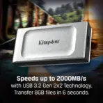 Kingston XS2000 4TB Portable SSD with USB-C 3.2 Gen 2x2 Up to 2000MB/s - Image 8