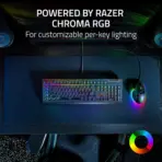 Razer BlackWidow V4 X Gaming Keyboard Razer Green Mechanical Switches Clicky Full Size RGB Backlight 6 Macro Keys Media Roller Aluminum Top Case Durable Keycaps - Image 4
