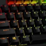 HyperX PBT Keycaps – Full Key Set, Double Shot PBT Material, English (US)/(RUSSIAN) Layout, 104 Keys – Black - Image 2