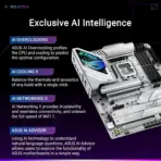 ASUS ROG STRIX Z890-A GAMING WIFI Z890 LGA 1851 ATX Motherboard, Intel® Core™ Ultra Series 2 Ready, Advanced AI PC-ready, 16+2+1+2 stages, DDR5, WiFi 7, 2.5G, 5x M.2, Thunderbolt™ 4, USB Type-C, AI OC | SLIVER  - Image 2