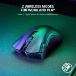 Razer DeathAdder V2 X HyperSpeed - Ultra Fast Wireless - 7 Programmable Buttons - Gen 2 Mechanical Switches - 5G 14K DPI Optical Sensor