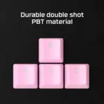 HyperX PBT Keycaps – Full Key Set, Double Shot PBT Material, English (US)/(RUSSIAN) Layout, 104 Keys – Black - Image 7