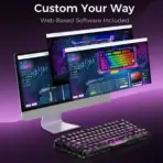 GravaStar Mercury V75 Lite Transparent 75% Keyboard with RGB Blackcore HE Magnetic Switch Keyboard, Wired Low-Latency, 0.01mm Precision, Adjustable Actuation, Rapid Trigger, Hot-Swappable, Windows & macOS ,| Transparent Black - Image 9