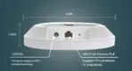 TP-Link EAP613 Wireless Access Point w/o DC Adapter | Ultra-Slim | Omada True Wi-Fi 6 AX1800 | Mesh, Seamless Roaming, WPA3, MU-MIMO | Remote & App Control | PoE+ Powered | Multiple Controller Options - Image 5
