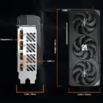 Gigabyte Radeon™ RX 9070 XT GAMING OC 16G GPU With 3060MHz Boost Clock, 16GB GDDR6, PCIe 5.0, WINDFORCE Cooling, RGB, Dual BIOS, DisplayPort 2.1a, HDMI 2.1b | BLACK GV-R9070XTGAMING OC-16GD | 1 YEAR WARRANTY - Image 5