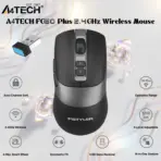 A4TECH FG50 Plus 2.4GHz Wireless Mouse, 3200 DPI, 7 Buttons, Optical Sensor 10–15m Range, 16-In-One Gesture, 4-Way Smart Wheel, Nano Receiver, Windows 10/11
