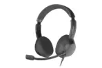 A4TECH FH150U Conference Headset - DSP Stereo Sound - 40mm Speaker Unit - Leather Padded Headband - Flexible Rotating Microphone - In-Line Convenient Controller - Compatible with Windows & Mac OS - Image 5