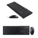 A4Tech Silent Wired Keyboard & Mouse Combo ;  12 Multimedia FN Hot Keys , Optical Sensor 1000DPI ; USB Wired Connectivity 150 cm Cable ; 8 Gestures Hotkey Commands ; Drain Holes | BLACK KR-8372S - Image 2