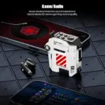 GravaStar Sirius P5 Wireless Earbuds With 12mm Dynamic Drivers, Bluetooth 5.2, 48ms Gaming Mode, Interchangeable Shell Charging Case, ENC Calling, 30-Hour Playtime, IPX4 | Defense Mecha White  - Image 6