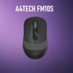 A4TECH FM10S FSTYLER Wired Silent Mouse – 1600 DPI, Optical Sensor, Silent Clicks, 4-Way Scroll, 8-in-One Hotkeys, Ergonomic Grip, USB, for PC & Mac, Dust-Resistant Wheel