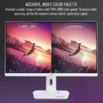 ASUS ROG Strix XG259QNS-W 24.5-inch  FHD 380Hz OC Fast IPS Gaming Monitor – 0.3ms, HDR400, ELMB Sync, FreeSync Premium, Gaming A.I. , DP 1.4, HDMI 2.0, USB Hub, Adjustable Stand | WHITE - Image 8