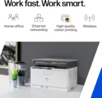 HP Color Laser MFP 178nw All-In-One Wireless Laser Printer With 18/4 PPM Speed, 600x600 DPI Quality, Wi-Fi Direct, Ethernet, Mobile Printing, 128MB Memory, Flatbed Scanner | (4ZB96A)  - Image 9