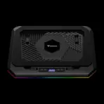 GAMDIAS AETHER P1 PRO Laptop Cooling Pad With 2600RPM Turbo Fan, 45.3 CFM Airflow, USB Type-C Power, LCD Control Panel, 6 RGB Modes, 3 Height Levels, 12–19 Inch Support | BLACK  - Image 11