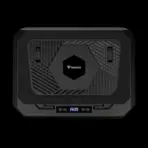 GAMDIAS AETHER P1 PRO Laptop Cooling Pad With 2600RPM Turbo Fan, 45.3 CFM Airflow, USB Type-C Power, LCD Control Panel, 6 RGB Modes, 3 Height Levels, 12–19 Inch Support | BLACK  - Image 12
