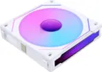 Lian Li UNI FAN SL-INF 120 Reverse Blade ARGB Fan, 120mm PWM, Infinity Mirror Design, Daisy-Chain, Magnetic Fluid Bearing, Custom Lighting, Quiet High-Flow, White