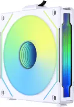Lian Li UNI FAN SL-INF 120 Reverse Blade ARGB Fan, 120mm PWM, Infinity Mirror Design, Daisy-Chain, Magnetic Fluid Bearing, Custom Lighting, Quiet High-Flow, White - Image 2