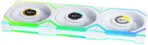 Lian Li UNI Fan SL LCD Wireless (Reverse Blade) 120mm ARGB Fan - Triple Pack - 1.6" LCD Display - 2.4 GHz Wireless Signal for RGB & Fan Control - Controller Included & Required - White (12RSLLCD1W3B) - Image 4