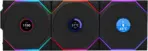 Lian Li UNI Fan TL LCD 120 Wireless - Triple Pack - 2.4 GHz Wireless Controller Included - Daisy Chain & Infinity Mirror Design - LCD Display - Controller required. - Black (12TLLCD1W3B) - Image 2